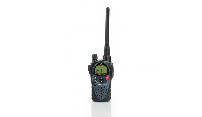 Midland G9 PRO portable transceiver, 1800mAh NiMh battery, desktop charger, CTCSS, VOX, PMR446 chann