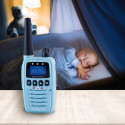 Albrecht Bambini babysitter radio, 950mAh Li-Ion battery, deskchargers, 1 external cable microphone 