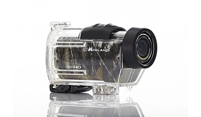 Midland XTC285 portatīvā videokamera, 1080p, (komplektā ietilpst: ūdensdrošais apvalks, briļļu, univ