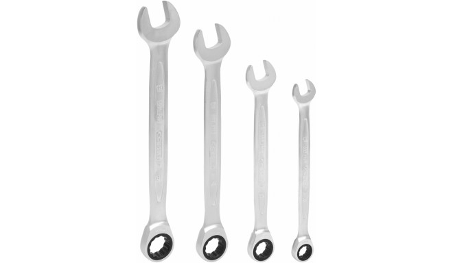 KS Tools GEARplus 10-19mm  4-pi. Combination Wrench-Set 503.4204