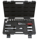 KS Tools 3/8  Socket Wrench-Set 22-pieces