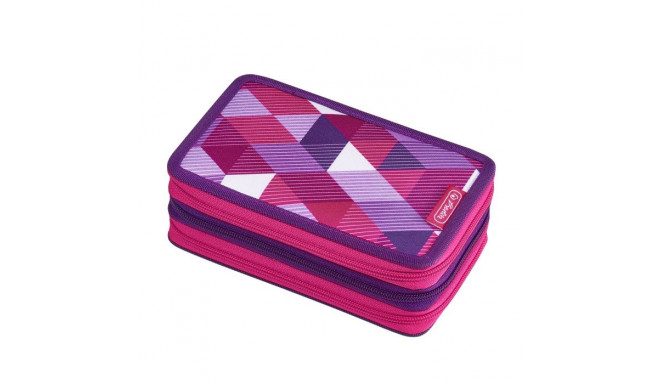 Herlitz Triple Case 31pcs. Pink Cubes