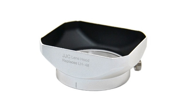JJC lens hood LH-J48 Olympus LH-48, silver