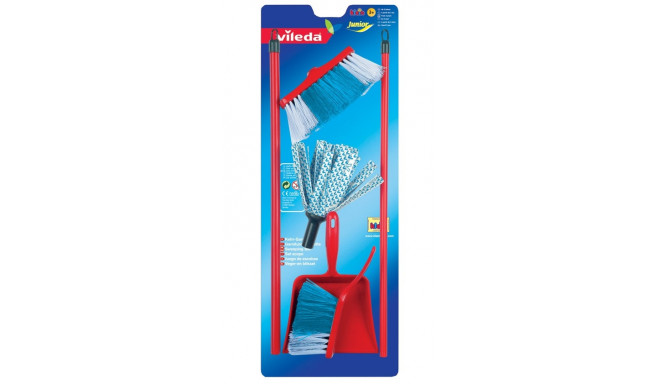 Vileda cloth mop with brush and pan set