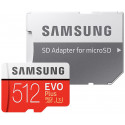 Samsung карта памяти microSDXC 512GB  Evo+ Class 10 + адаптер