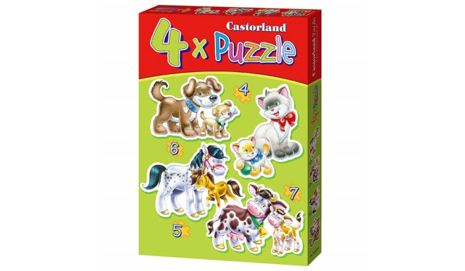 Castorland pusle Loomalapsed 4in1