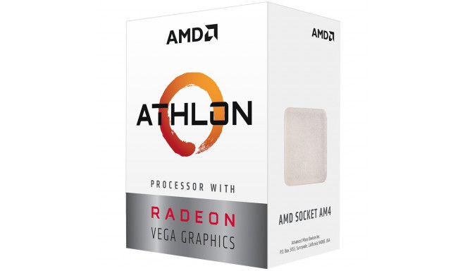 AMD processor Desktop 2C/4T Athlon 200GE 3.2GHz 5MB 35W AM4 box Radeon Vega Graphics
