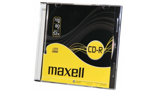 MAXELL CD-R 700MB 52X SLIM CASE*10 624003.40.CN