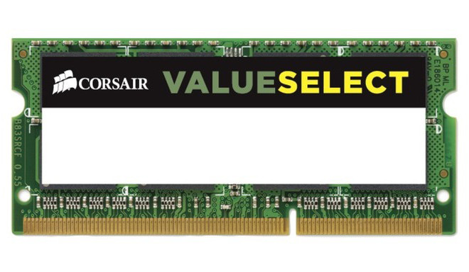Corsair RAM 8GB DDR3 SO-DIMM 1600MHz Class 11 Value Select LV