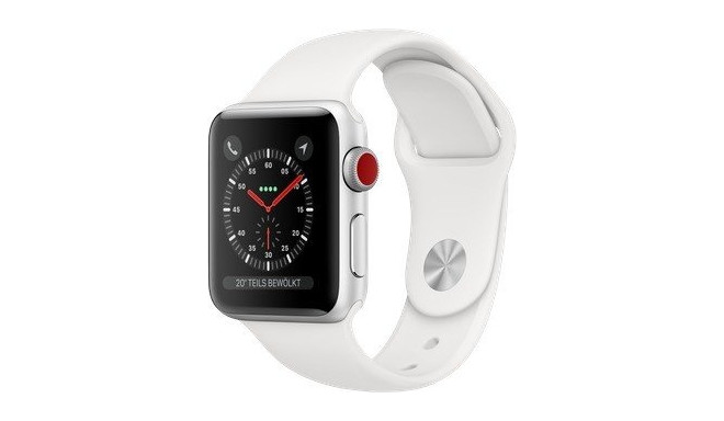 Apple Watch 3 38mm GPS+CELL silver/white - MTGN2ZD/A