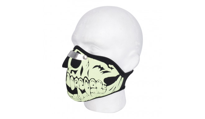 Mootorratturi näomask Oxford Glow Skull