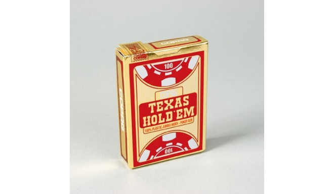 Cartamundi mängukaardid Poker Texas Jumbo, punane