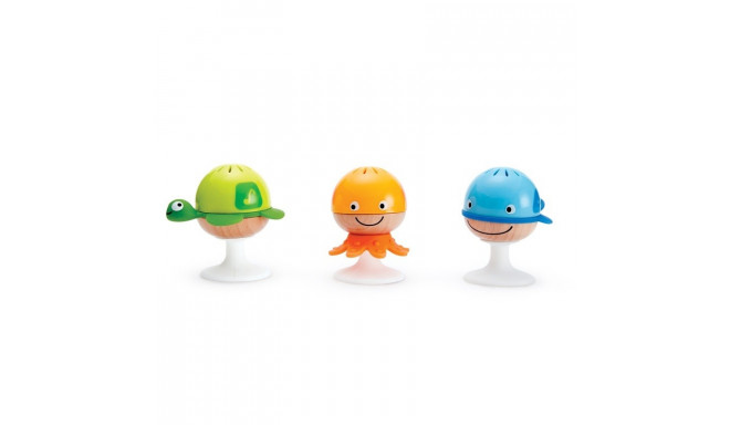 Rattles set with suction cups sea animals