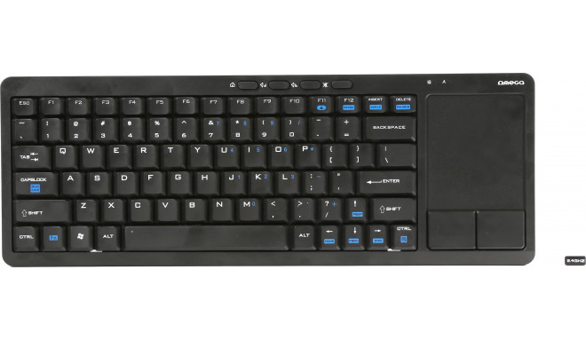 Omega wireless keyboard US SmartTV OKB004B, black (43666)