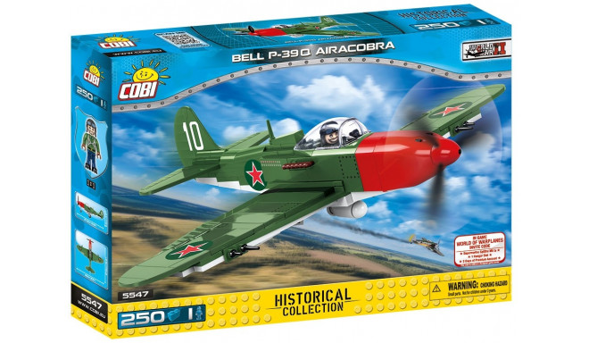 Blocks Army Historical Collection 250 elements Bell P-39Q Airacobra - American fighter aircraft