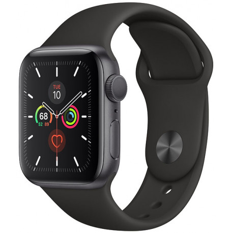 Apple Watch 5 GPS 44mm Sport Band, space grey/black