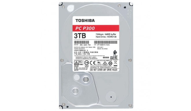 Toshiba HDD P300 Retail kit 3.5 3TB SATA 7200RPM 64MB