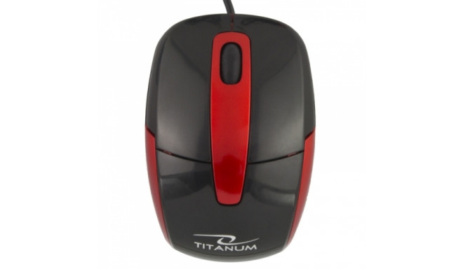 Titanium TM108K BARRACUDA 3D WIRED OPTICAL MOUSE USB BLACK