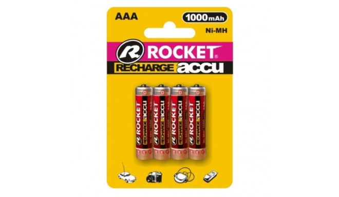Rocket rechargeable HR03 1000mAh Blister Pack 4pcs.