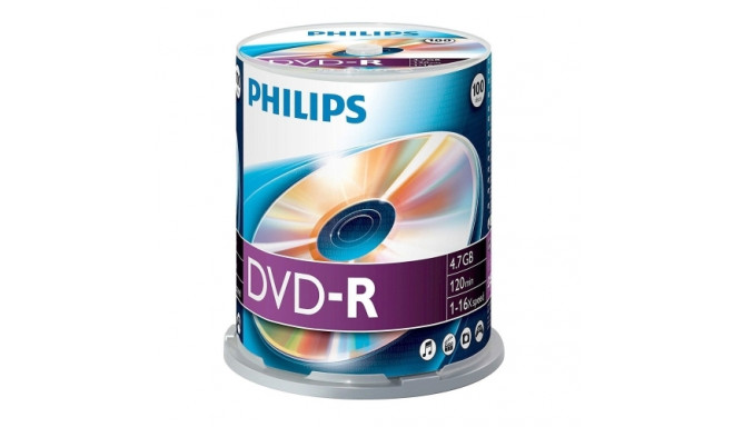 PHILIPS DVD-R 4.7GB CAKE BOX 100