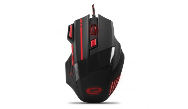 ESPERANZA EGM201R WIRED MOUSE FOR GAMERS 7D OPT. USB MX201 WOLF RED