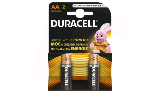 Duracell MN 1500 Basic AA (LR6) Blister Pack 2pcs