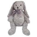 Plush Rabbit Carmen gray with bow 34 cm
