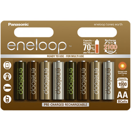 Panasonic eneloop aku AA 1900 8UE Earth