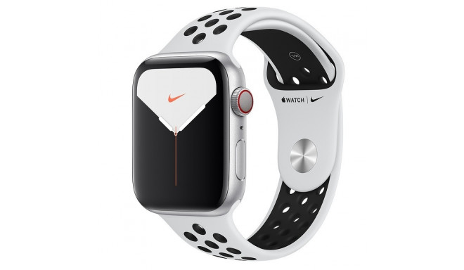 Watch Nike Series 5 GPS + Cellular, 44mm Silver Aluminium Case with Pure Platinum/Black Nike Sport B