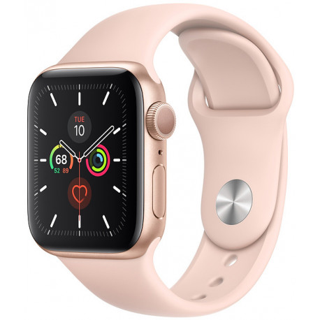 Apple Watch 5 GPS 44mm Sport Band, gold/pink sand