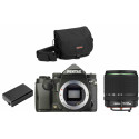 Pentax KP + 18-135mm + camera bag + extra battery, черный