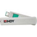 Lindy USB-C port lock green