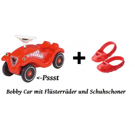 BIG pealeistutav auto Bobby-Car Classic, punane + jalatsite kaitse (800056053)
