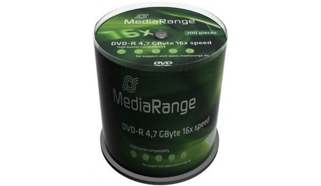 DVD-R 16x CB 4,7GB MediaR 100 pieces