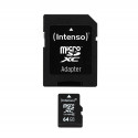 Intenso mälukaart microSDXC 64GB 20MB/s Class 10 + adapter
