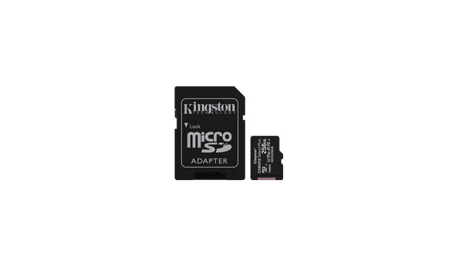 Kingston mälukaart microSDXC 256GB Canvas Select Plus 100R A1 C10 + adapter