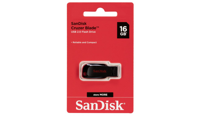 SanDisk mälupulk 16GB Cruzer Blade (SDCZ50-016G-B35)
