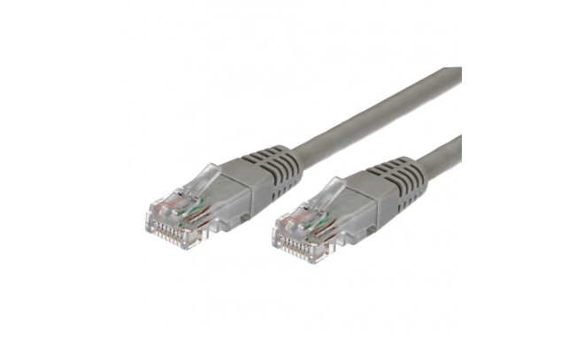 Cable Patchcord cat.5e RJ45 UTP 3m. grey