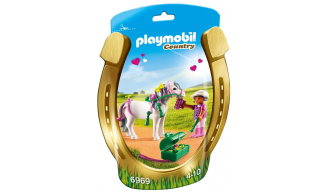 Playmobil mängukomplekt tüdruk poniga (6969)