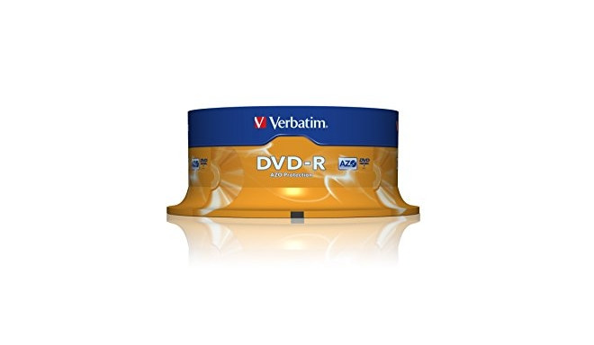 DVD-R 4,7GB 16x Matte Silver 25sp Verbatim/8