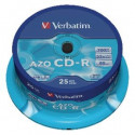 CD-R 700MB 52x Crystal SuperAzo 25sp Verbatim