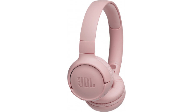 JBL juhtmevabad kõrvaklapid + mikrofon Tune 500BT, roosa