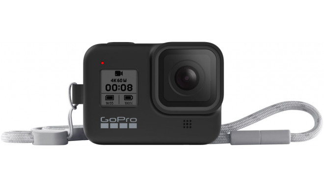 GoPro aizsargapvalks + drošības aukliņa HERO8 Black, melnā krāsā