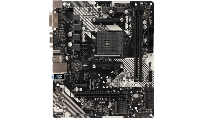 ASRock mainboard AB350M-HDV R4.0 microATX AM4 AMD B350 FCH  AMD AM4
