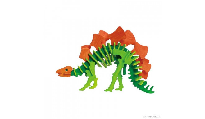 3D pusle Stegosaurus värvidega