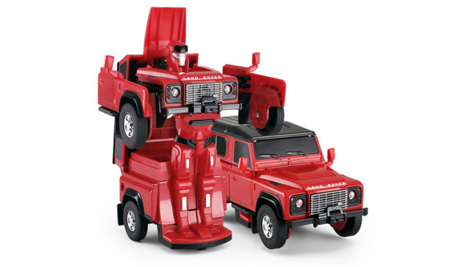 Land Rover Transformer Die Cast 1:32 RTR (AA batteries) - red