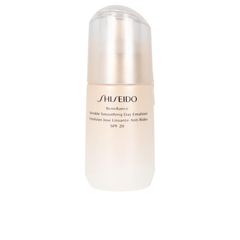 Shiseido Benefiance Wrinkle Smoothing Day Emulsion SPF 20. Shiseido Benefiance Wrinkle Smoothing 75 ml. Shiseido Benefiance дневная эмульсия. Shiseido Benefiance Wrinkle Smoothing Day Emulsion SPF 20 состав. Shiseido benefiance wrinkle smoothing