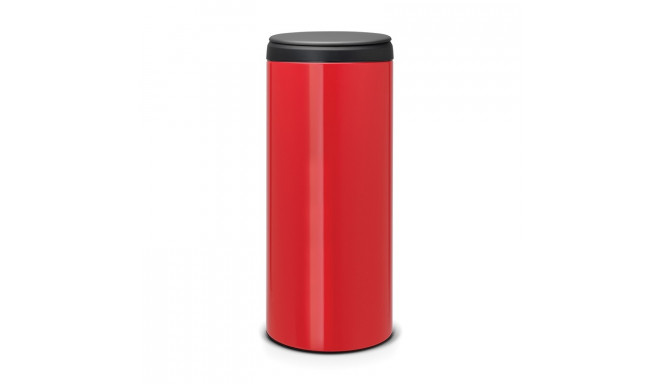 Prügikast 30L, Brabantia, Flipbin, puutele avanev/ Passion Red,  punane