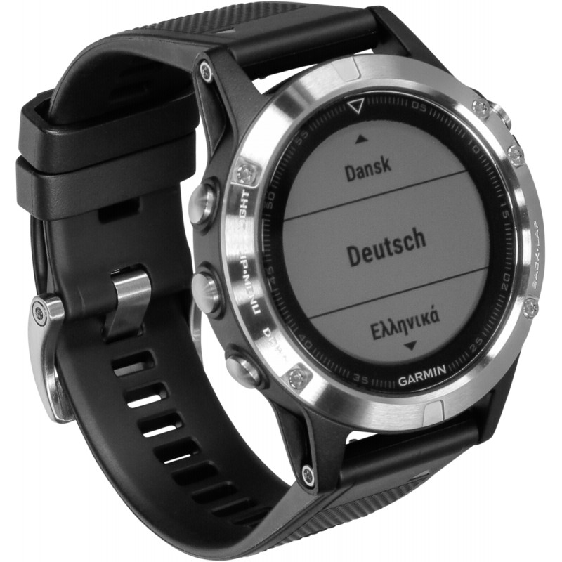 Garmin fenix 5 silver with black wristband 47mm Smartwatches Photopoint