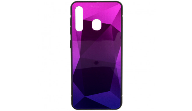 Mocco Stone Ombre Back Case Silicone Case With gradient Color For Apple iPhone X / XS Purple - Blue